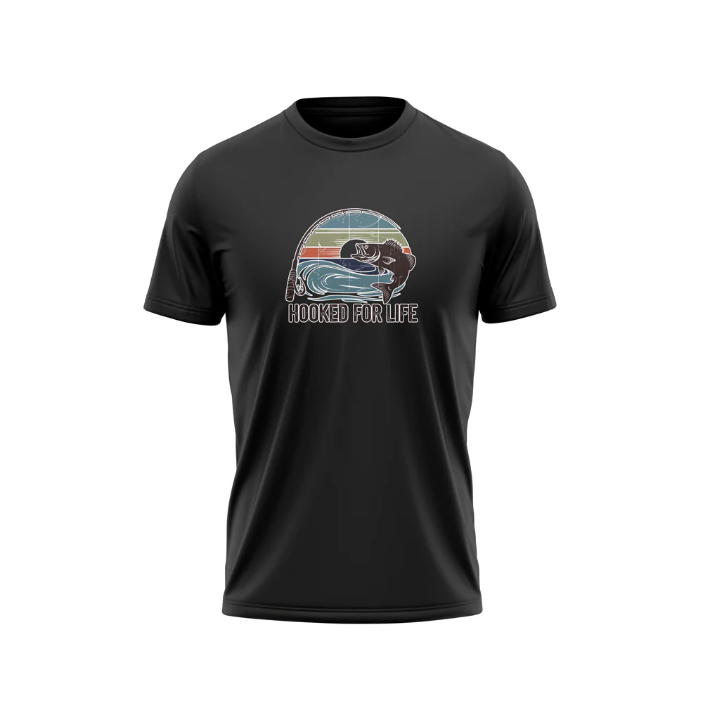 Cotton DTF T-Shirt Hooked for life - Image 4