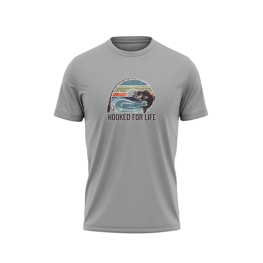 Cotton DTF T-Shirt Hooked for life - Image 5