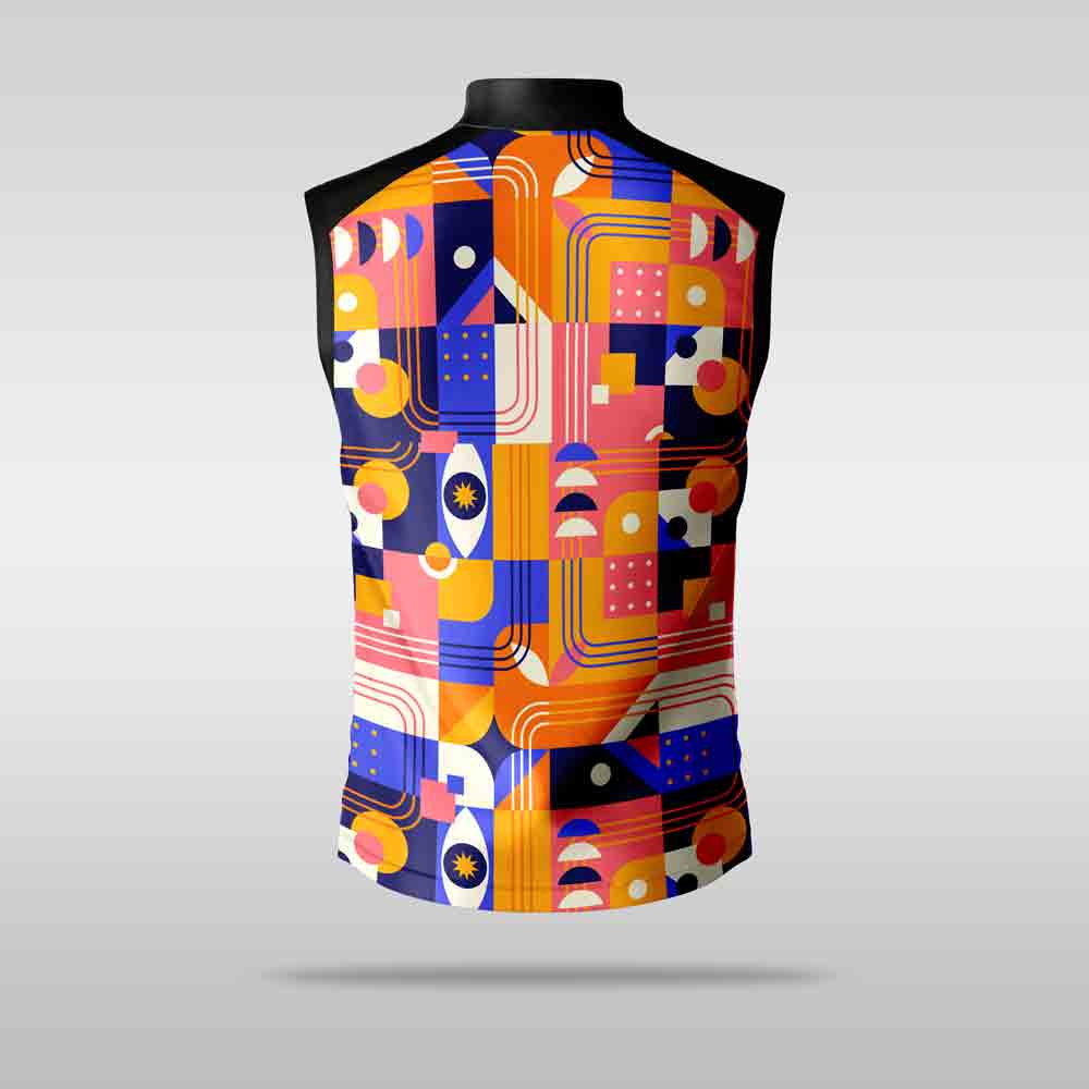 Cycling Jersey - Sleeveless 60s Retro - Image 2