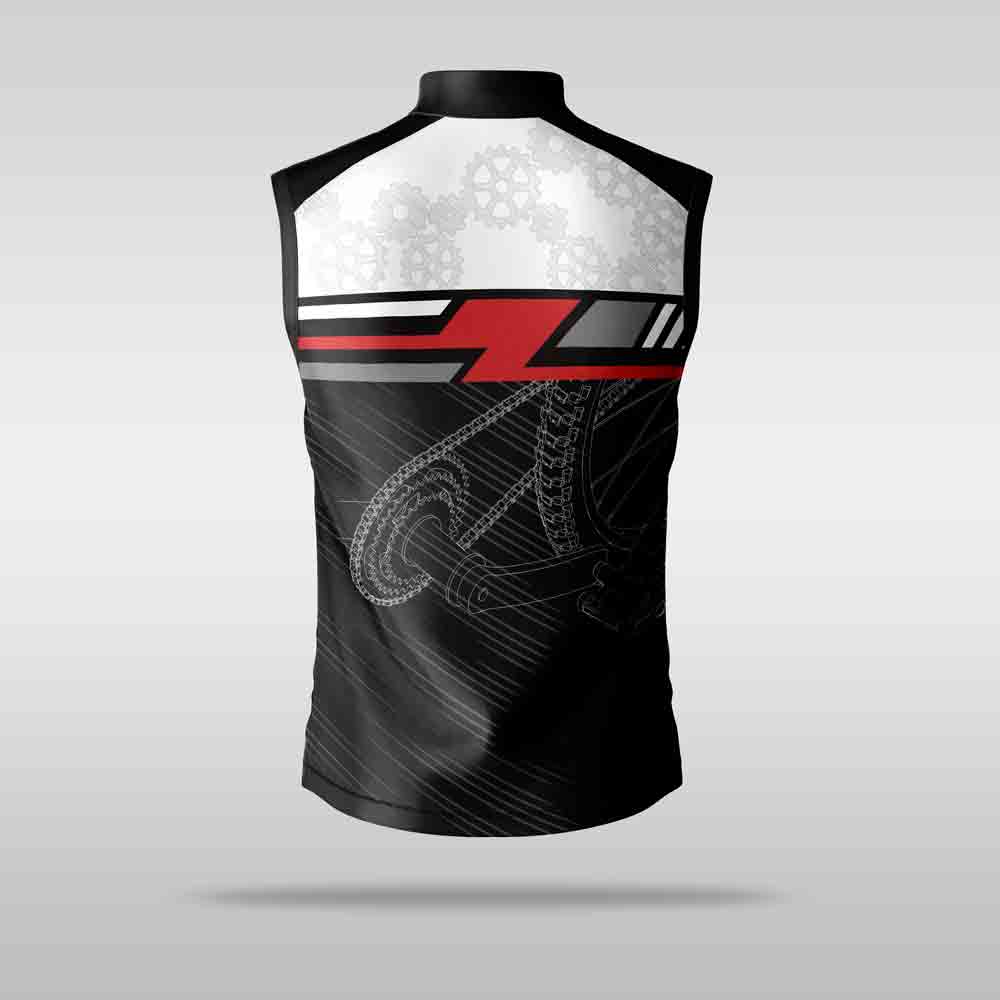 Cycling Jersey - Sleeveless Gears - Image 2