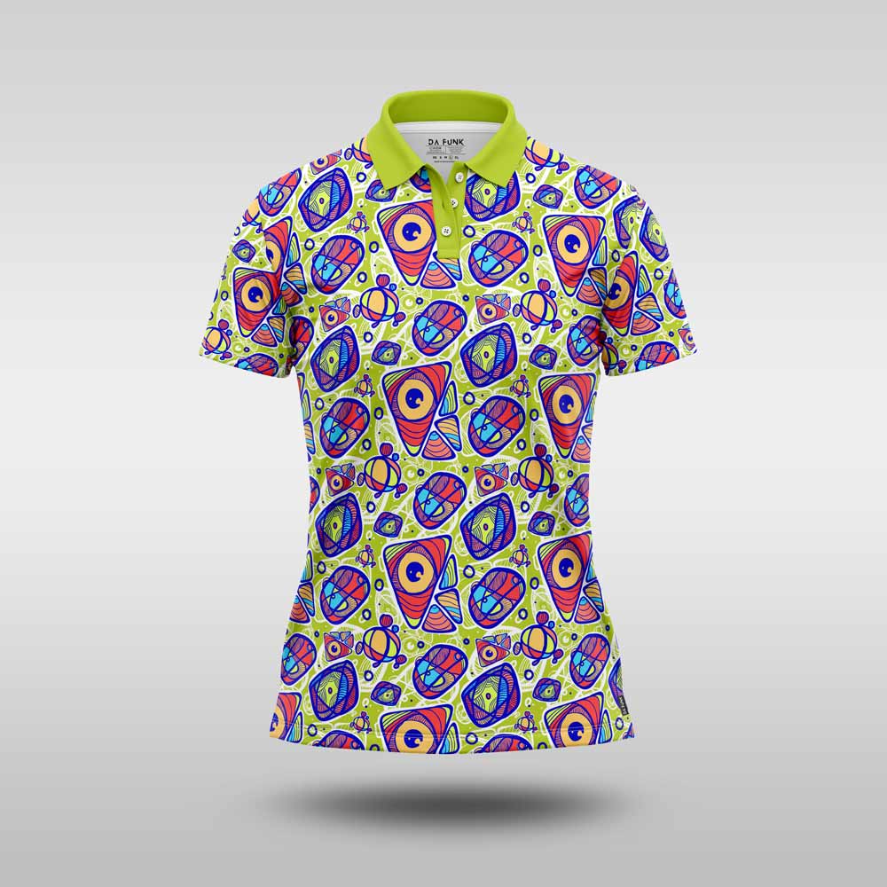 Ladies Funky Golf Shirt - Peeping Tom