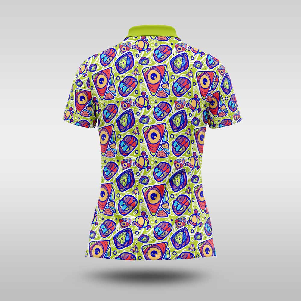 Ladies Funky Golf Shirt - Peeping Tom - Image 2