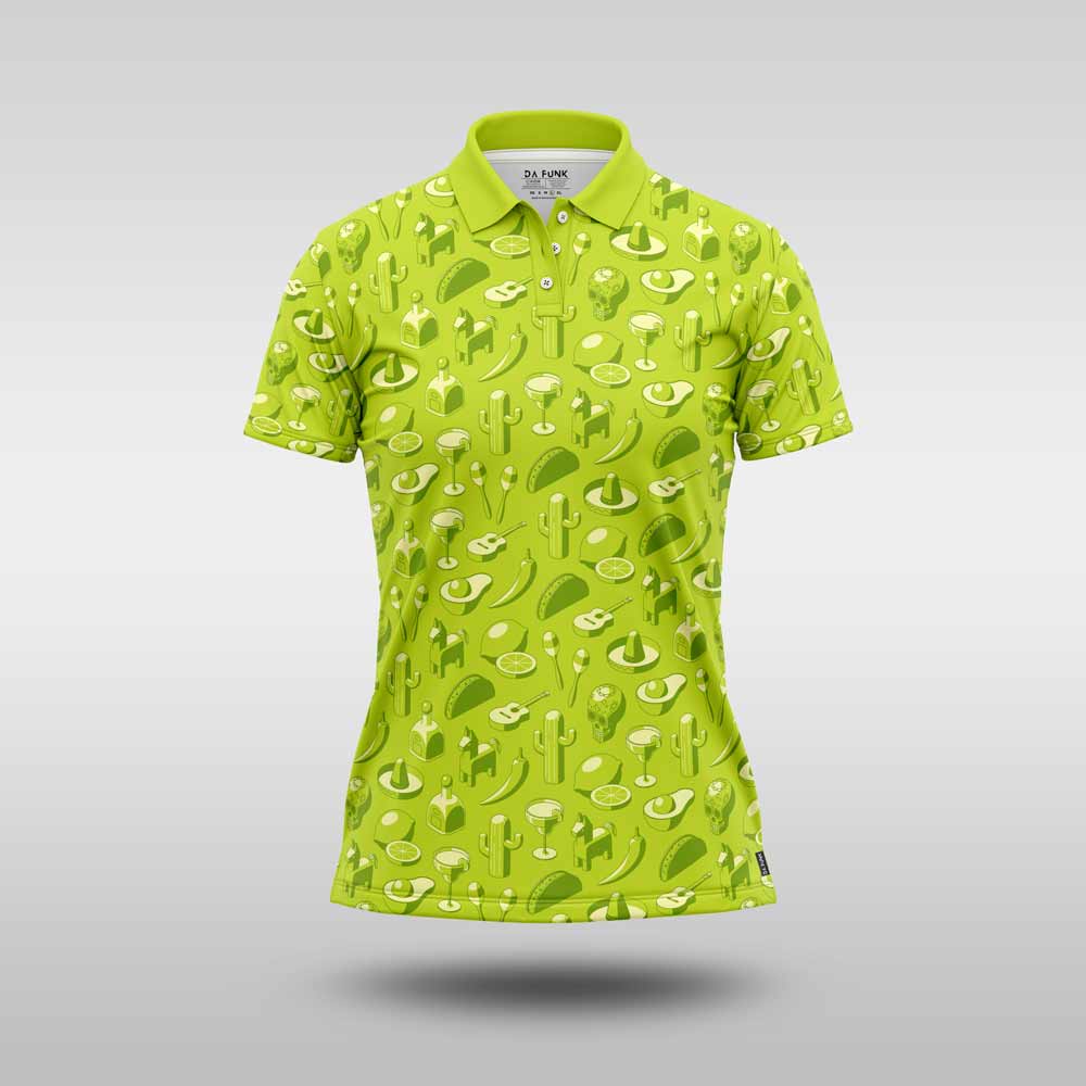 Ladies Funky Golf Shirt - Mexico