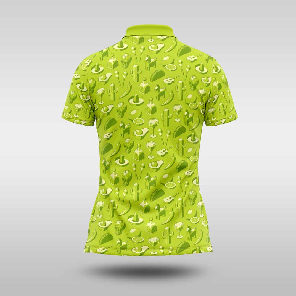 Ladies Funky Golf Shirt - Mexico - Image 2