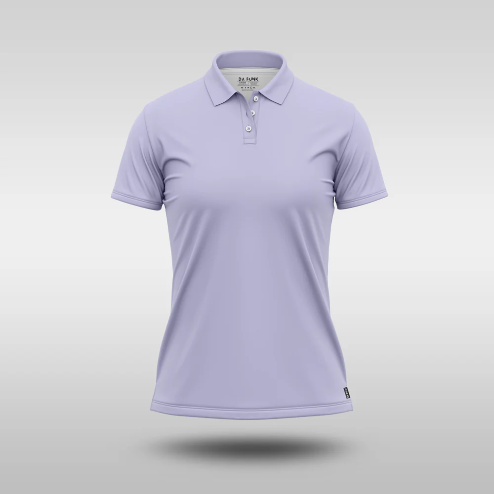 Ladies Plain Golf Shirt - Lilac