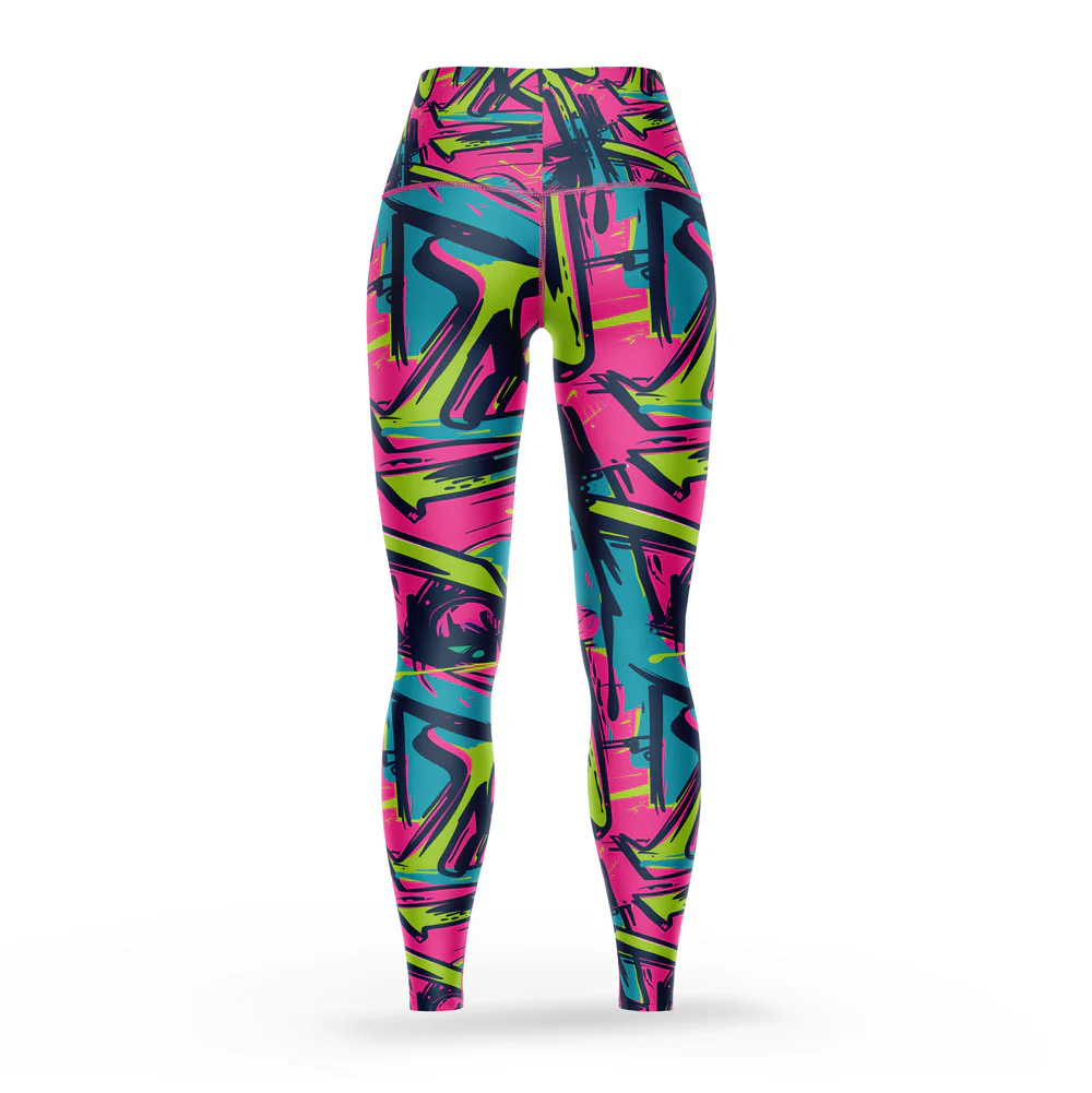 Neon Graffito Leggings - Image 3