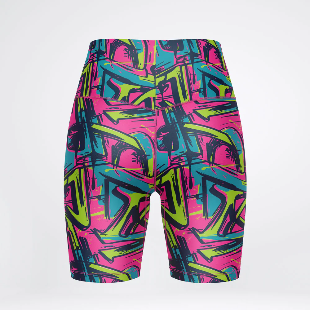 Neon Graffito Bike Style Short - Image 3