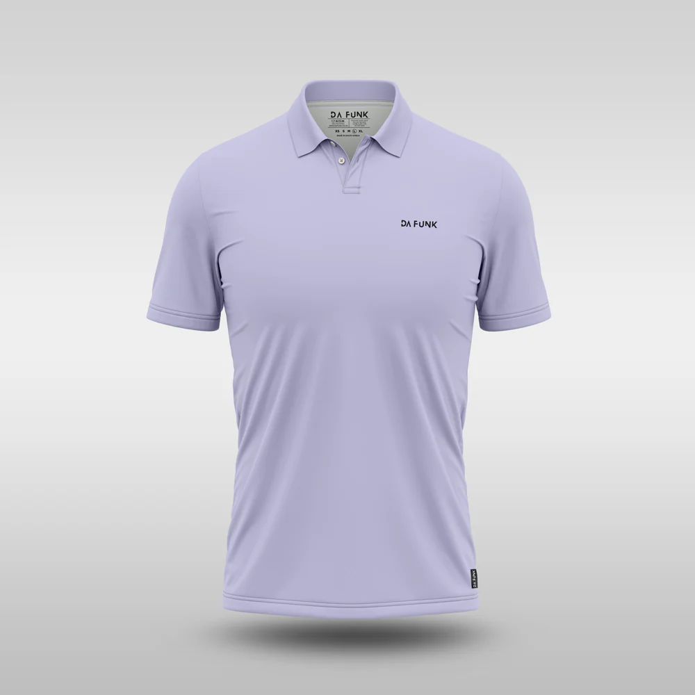 Plain Mens Golf Shirt - Lilac