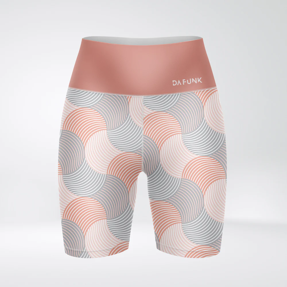 Wave Biker Style Shorts